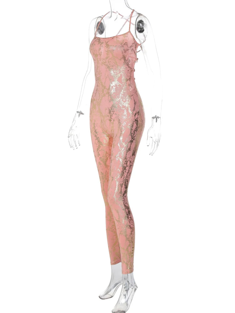 Shimmara™ – Cross Back Summer Jumpsuit (Shimmer, Airy & Night-Out Ready)