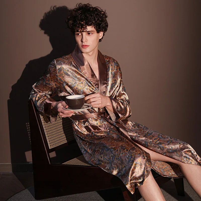 Elite Silk Lounge Robe