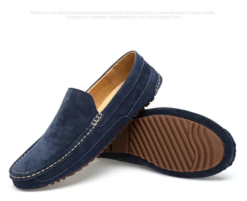 Men’s 2025 Luxury Suede Boat Loafers