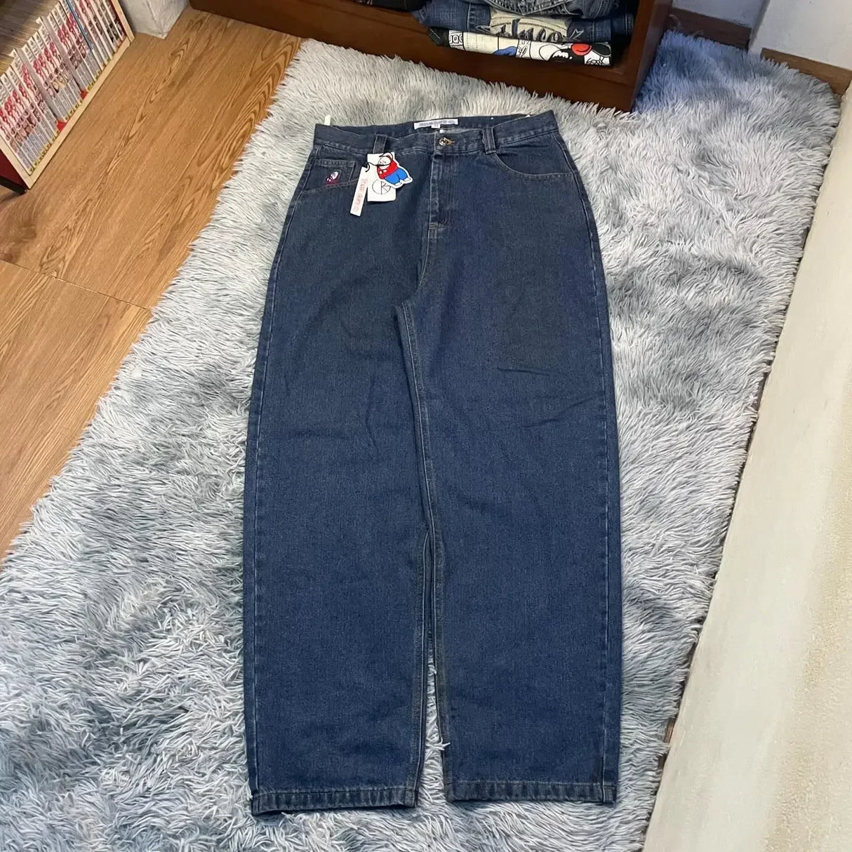 Women Y2K Embroidered Baggy Jeans