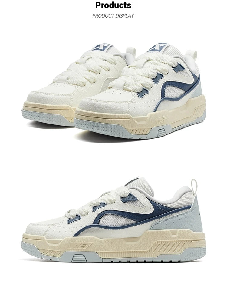 Xtep Men Thick Sole Skateboard Sneakers