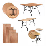 Foldable Epoxy Dining Table Set