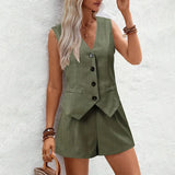 Waistcoat & Shorts Set for Women