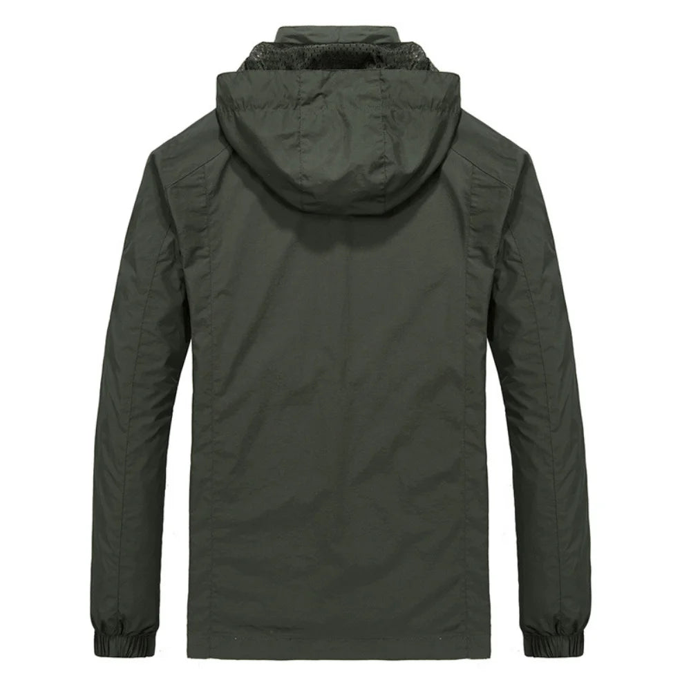 Men’s Waterproof Hooded Windbreaker