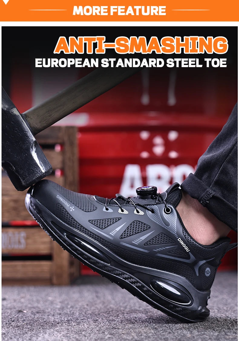 Women Safety Shoes Breathable Fashion Sneakers