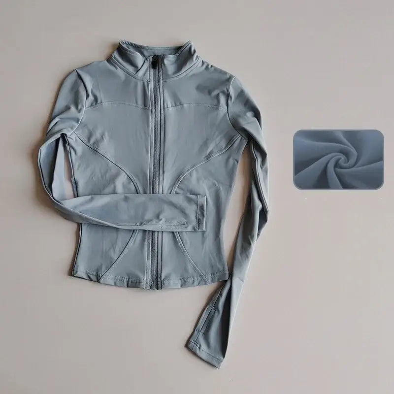 Women Quick Dry Zipper Sports Jacket
