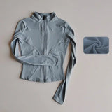 Women Quick Dry Zipper Sports Jacket