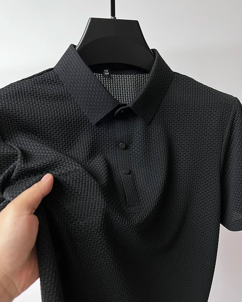 Men Ice Silk Polo Shirt
