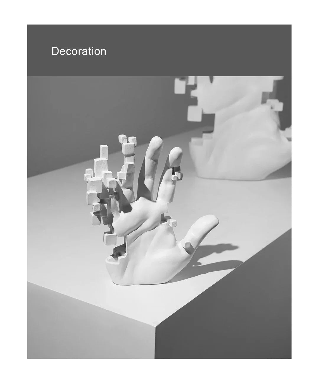 Abstract Palm Hand Sculpture Decor