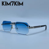 Elite Rimless Rectangle Sunglasses