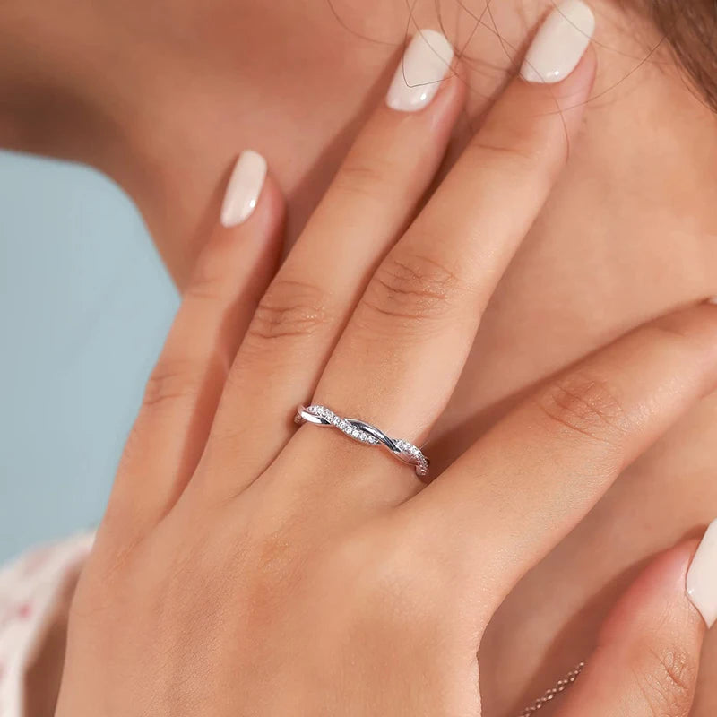 Sterling Silver Wedding Band Ring