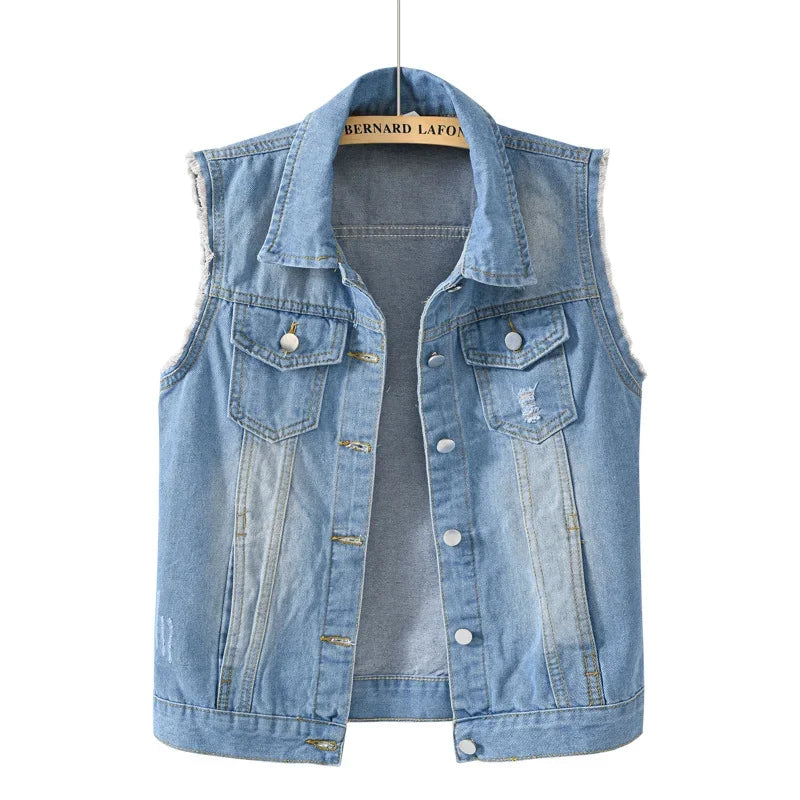 Women’s Blue Casual Denim Jacket