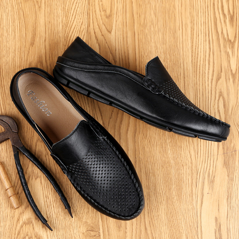 Men Italian Style Leather Moccasins