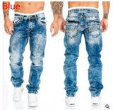 Men’s Hip-Hop Straight Stitch Jeans