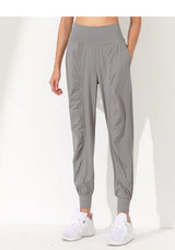 Hearuisavy Loose Quick-Dry Yoga Pants – Pleated Jogging Capris with Pockets