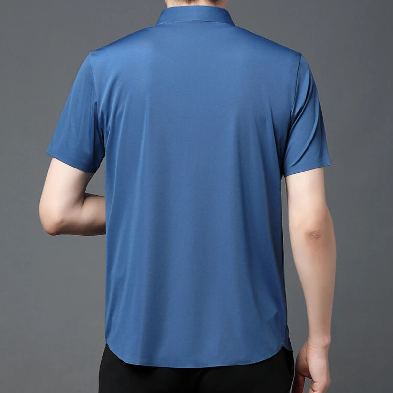 Men Stretch Short Sleeve Shirt