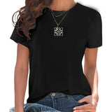 Floral Alphabet Print Tee for Juniors
