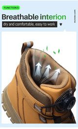 Men Waterproof Safety Work Boots
