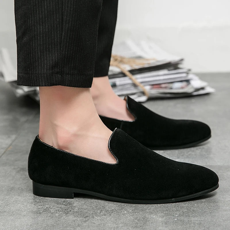 Men’s Suede Driving Mules