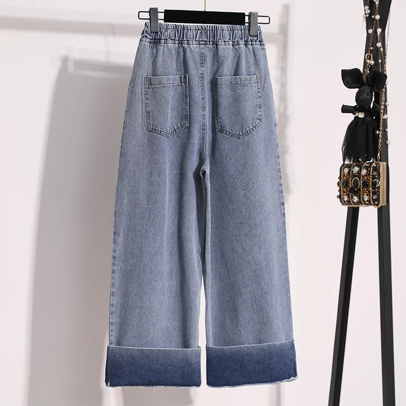 Women's Plus Size Wide Leg Jeans 2025