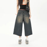 OverEase™ – Vintage Oversize Denim Shorts 2025 (Wide Leg, Relaxed & Throwback Inspired)