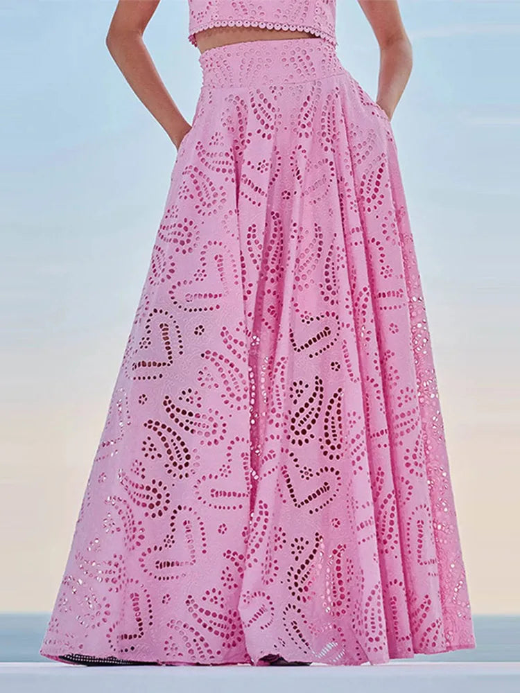 Women's Sleeveless Skirt Set