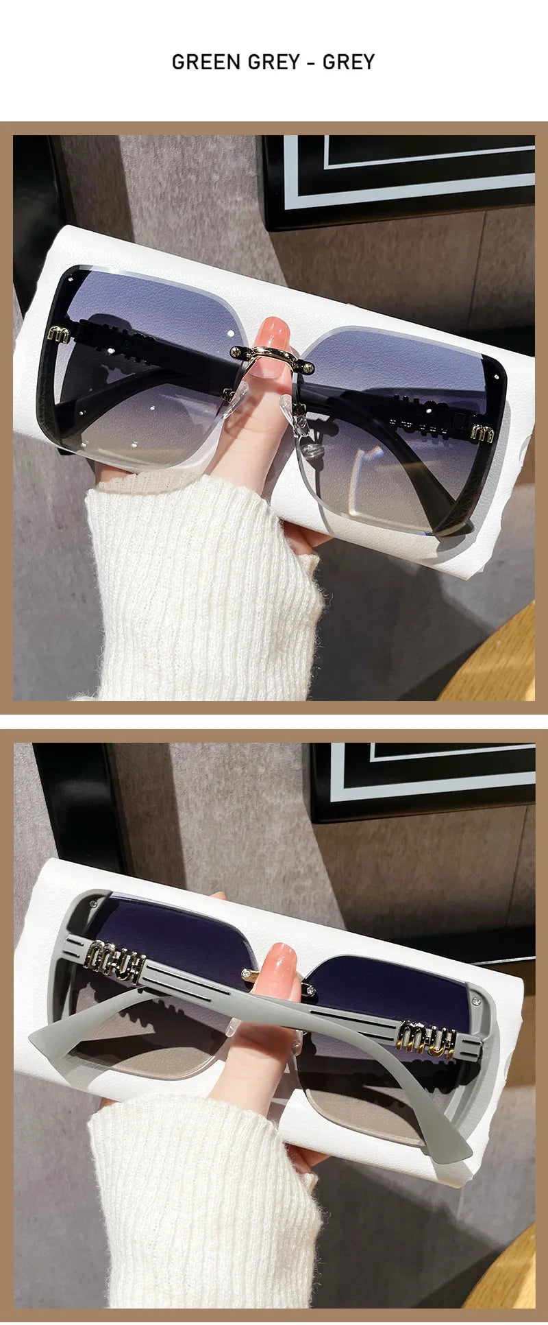 Premium Oversized Square Sunglasses