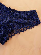 Women Contrast Lace Bra Set