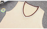 Men Sleeveless V-Neck Sweater Vest