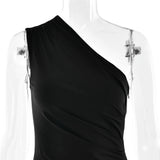 Luxe One-Shoulder Satin Gown