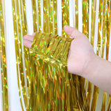 Foil Tinsel Fringe Curtain Backdrop