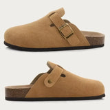 Men Suede Cork Mules