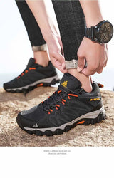 Men Leather Outdoor Trekking Shoes