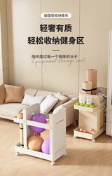 Slim Home Storage Cart Rack