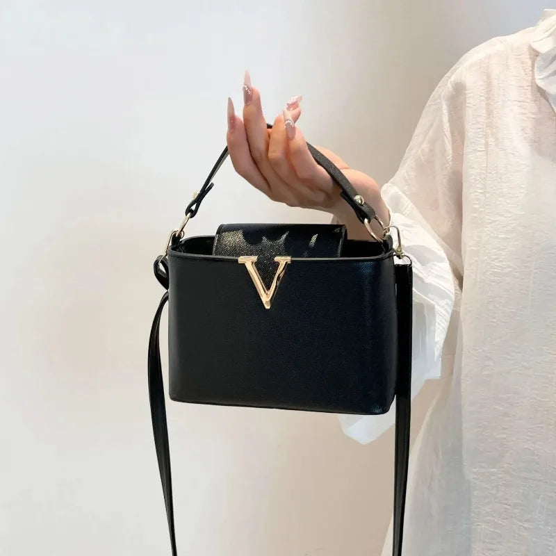 V Shape Bucket Bag