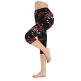Women Floral Print Cropped Leggings