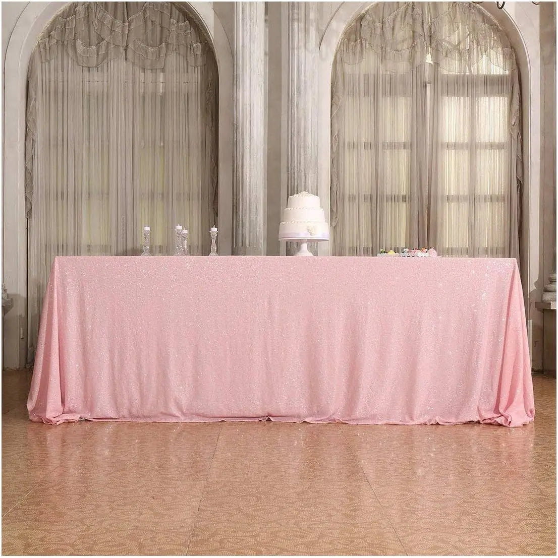 Sequin Rose Gold Tablecloth