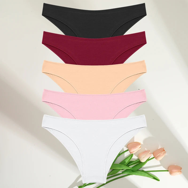 Women Cotton Panties Set (5pcs)