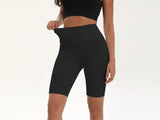Women High Waist 3 Pocket Bike Shorts