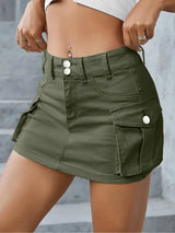 CamoChic™ – Camouflage Workwear Skirt (Mini Harajuku Hip Look)