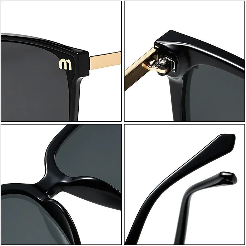 Luxury Square Mirror Sunglasses