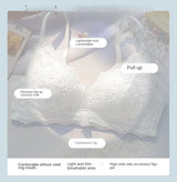 Women Vintage Lift Bra Set