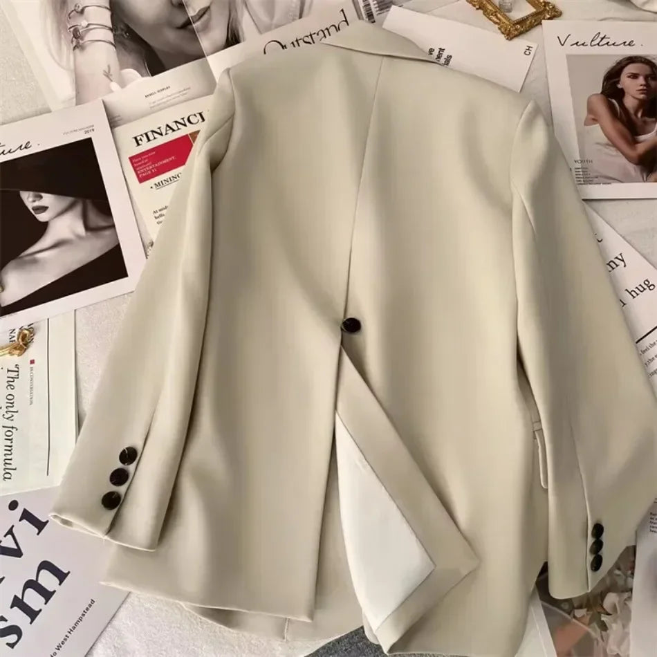 TrendyCore™ – Streetwear Office Blazer (Long Sleeve, Korean Fit, 2025 Vibe)