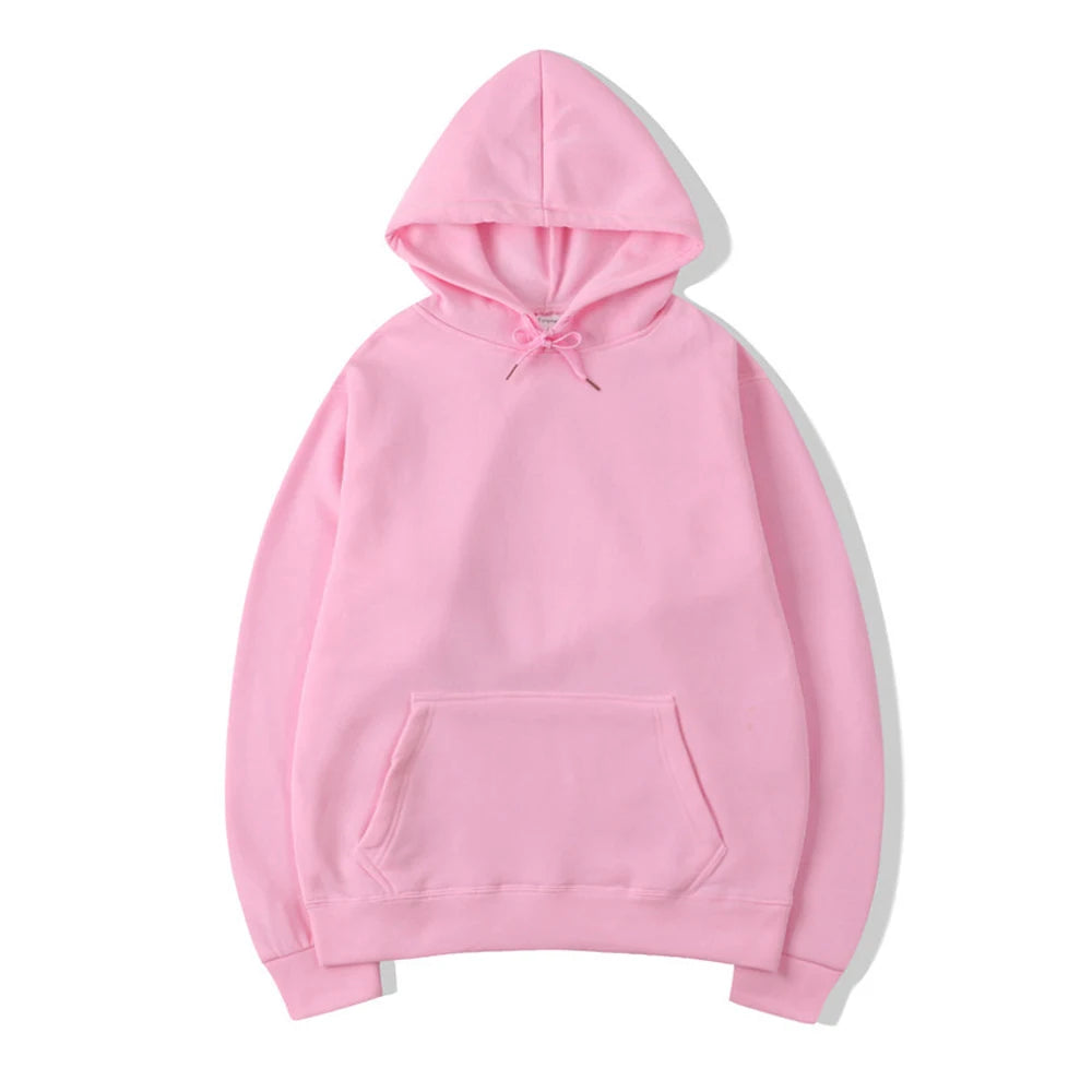 Men's Oversize Hoodie – Solid Black Pullover