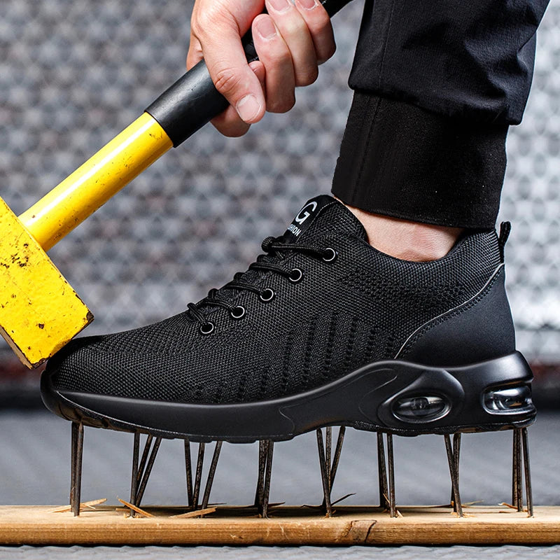 Unisex Breathable Steel Toe Safety Shoes