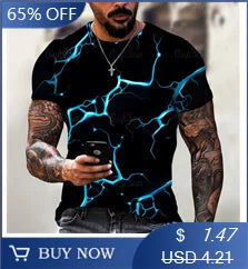 Men’s 3D Stripe Crewneck T-Shirt