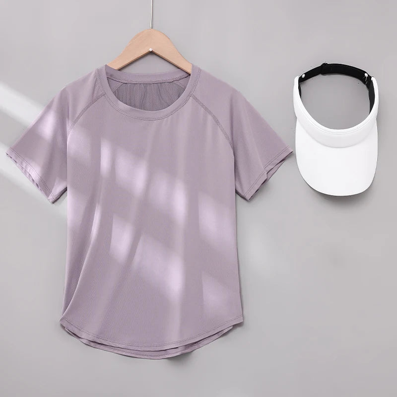 Women Quick Dry Short Sleeve Yoga T Shirt