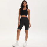 Women High Waist 3 Pocket Bike Shorts