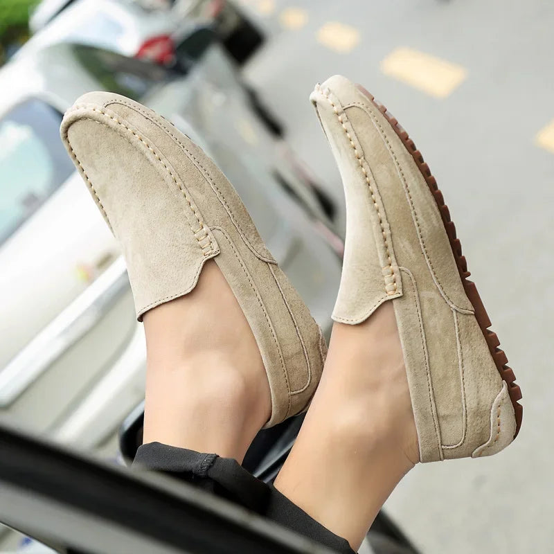 Men’s 2025 Luxury Suede Boat Loafers