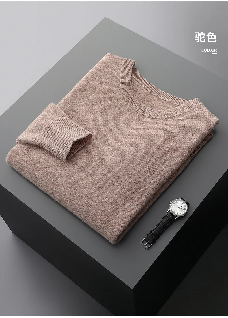 Men Merino Wool Pullover Sweater